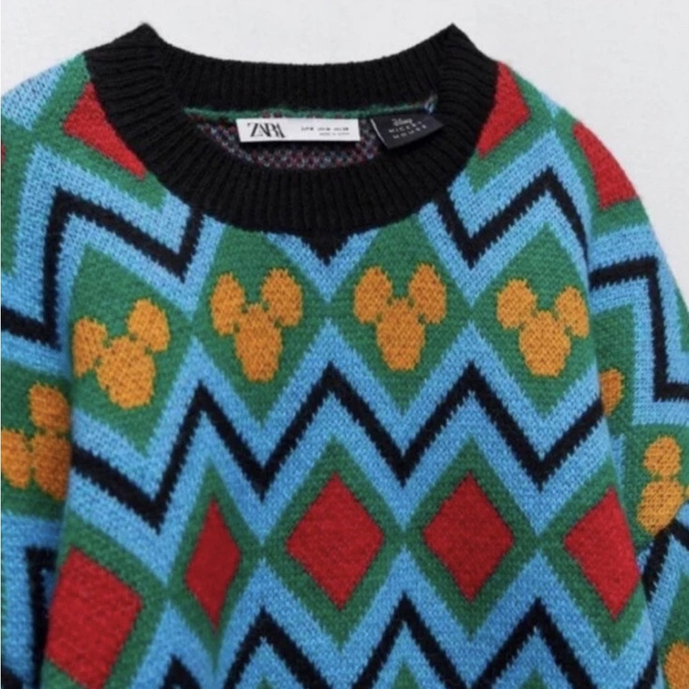 Zara Disney fair isle sweater medium - Picture 6 of 13